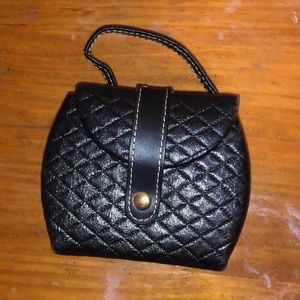 Black Leather Jewelry Travel Size Kit